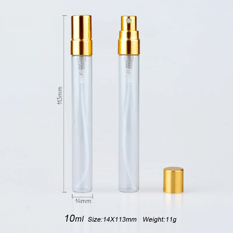 50 pezzi/lotto – Bottiglie per profumo da 10 ml con scatole in carta, flaconi spray atomizzatori vuoti in vetro per profumo