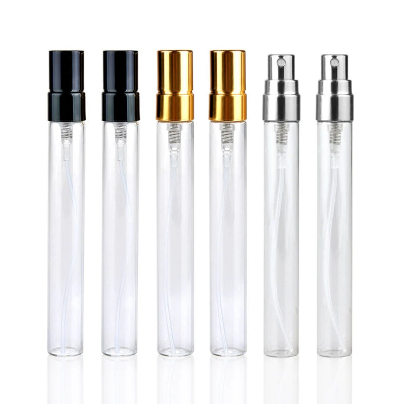 50 pezzi/lotto – Bottiglie per profumo da 10 ml con scatole in carta, flaconi spray atomizzatori vuoti in vetro per profumo