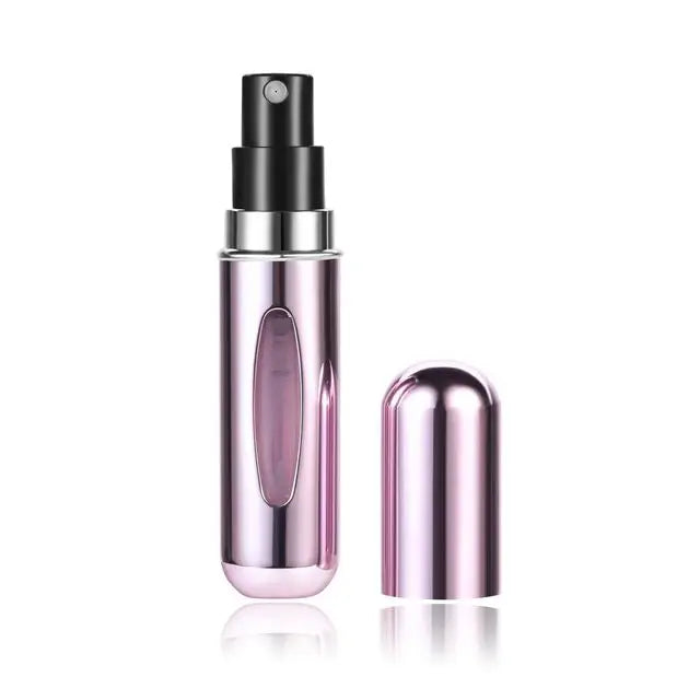 Set di Flaconi Spray per Profumo Ricaricabili 5 ml / 10 ml – Mini Bottiglie Portatili con Pompa a Riempimento Inferiore – Contenitori Cosmetici Vuoti