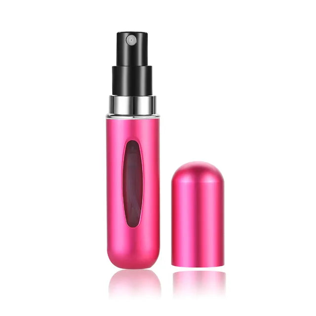 Set di Flaconi Spray per Profumo Ricaricabili 5 ml / 10 ml – Mini Bottiglie Portatili con Pompa a Riempimento Inferiore – Contenitori Cosmetici Vuoti