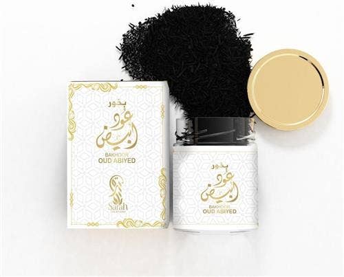 Bakhoor Oud Abiyed 45 gr con fragranza naturale